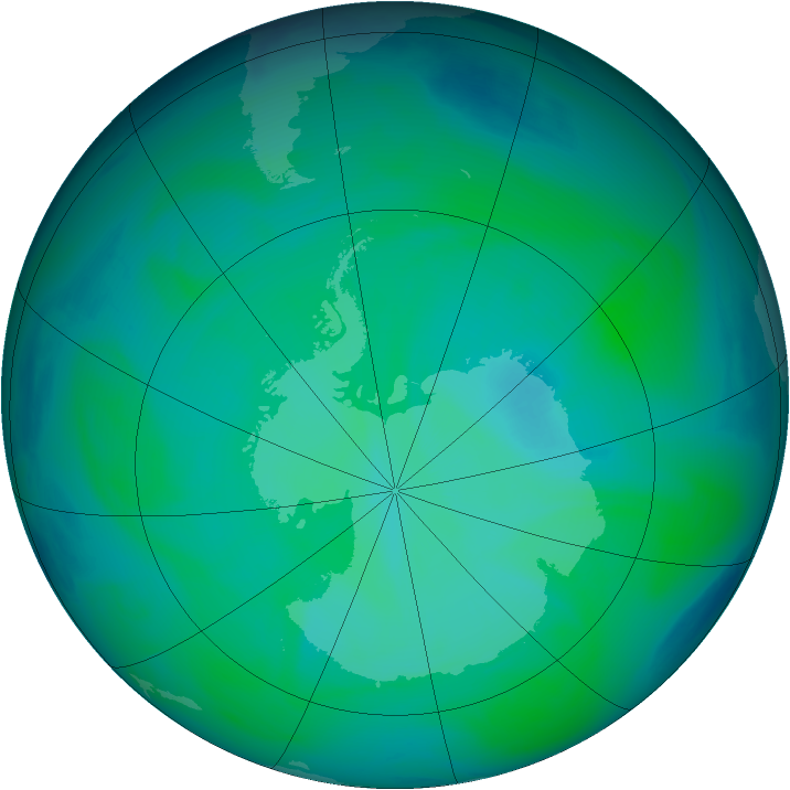 Ozone Map 2004-12-16